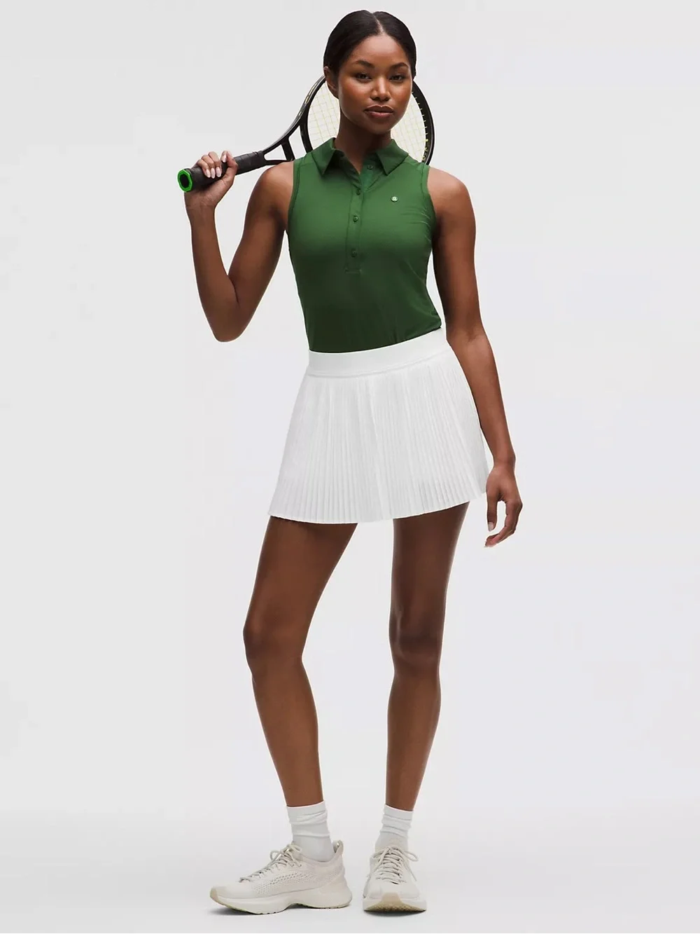 Lululemon White Pleated Tennis Skirt sz 4
